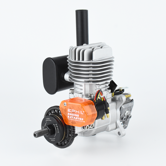 EPHIL X-Series 20cc-S Pro Gasoline Engine w/ E-Starter; Spark Plug & Electronic Ignition