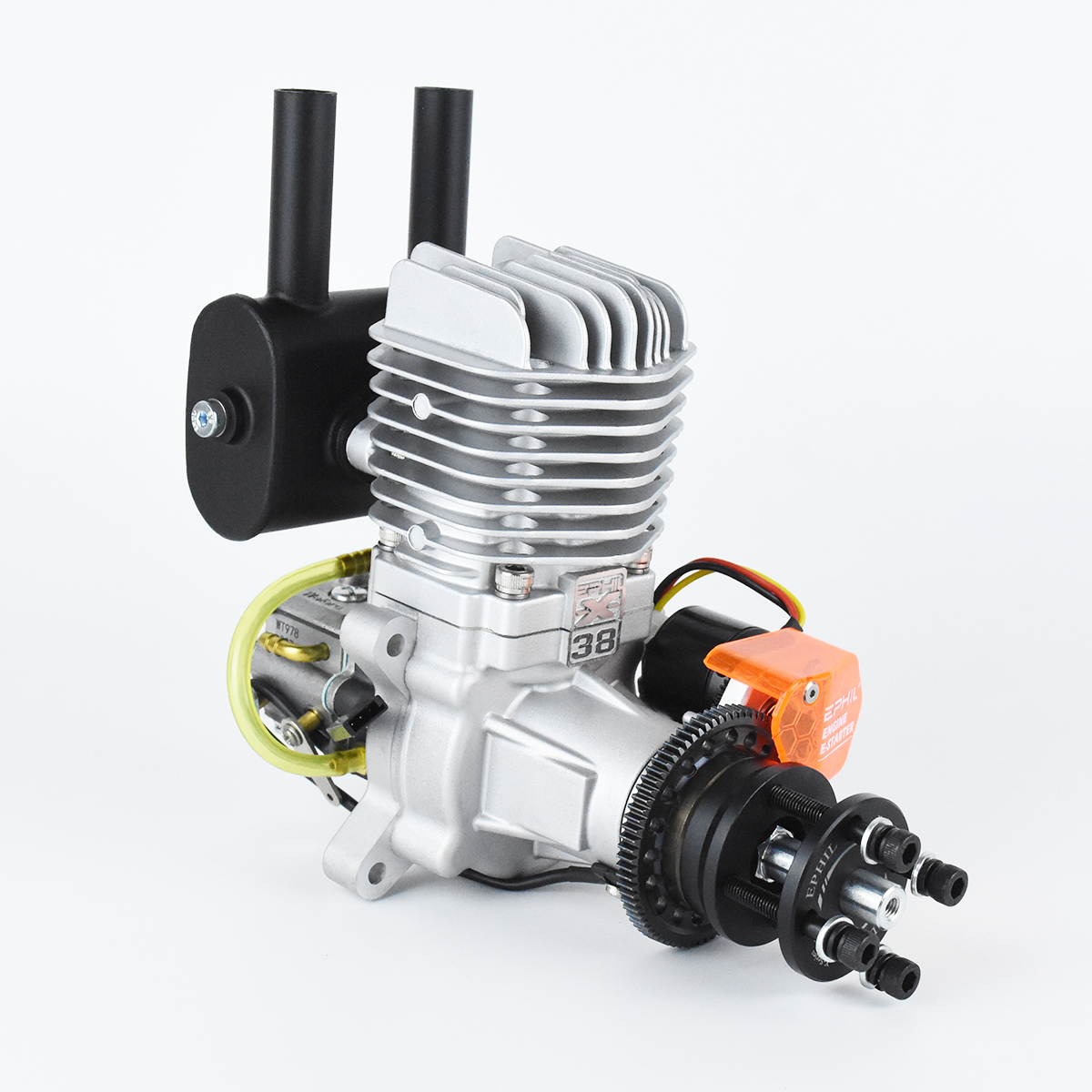 EPHIL X-Series 38cc-R Pro Gasoline Engine w/ E-Starter; Spark Plug & Electronic Ignition